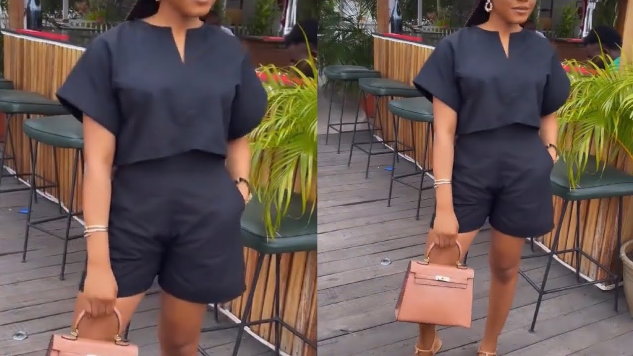 HOW TO CUT AND SEW THIS CASUAL TOP AND SHORT/BEGINNER FRIENDLY