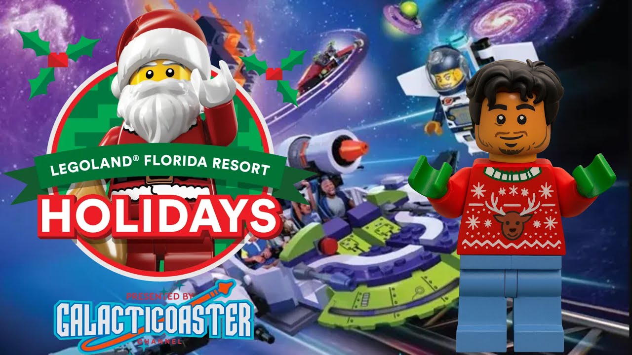 Holidays at Legoland Florida Vlog 2025 | Food, Rides, Santa, Galacticoaster Date & Tree Lighting! 🧱🎅