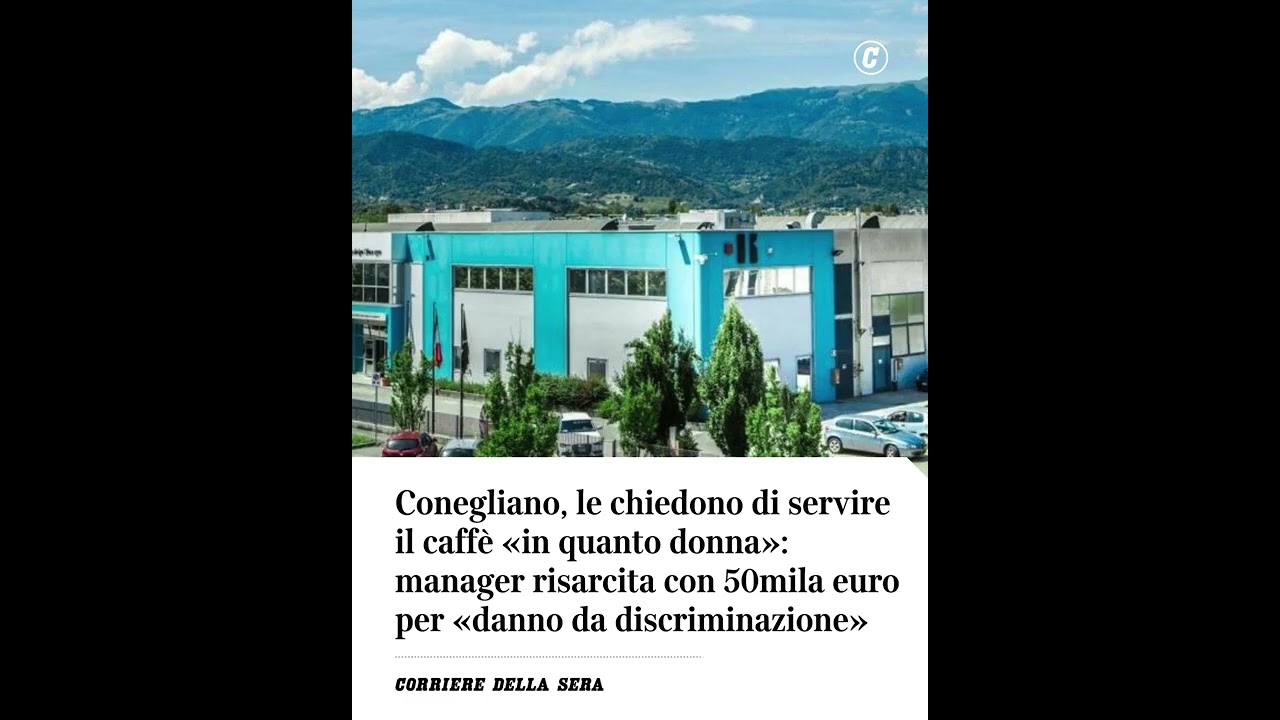 Conegliano, le chiedono di servire il caffè «in quanto donna»: risarcita con 50mila euro #shorts