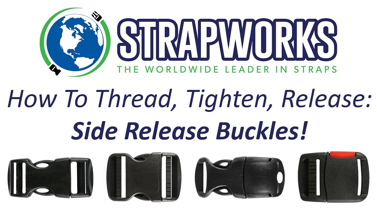 How to Thread, Tighten, and Release your Plastic Side Release Buckle