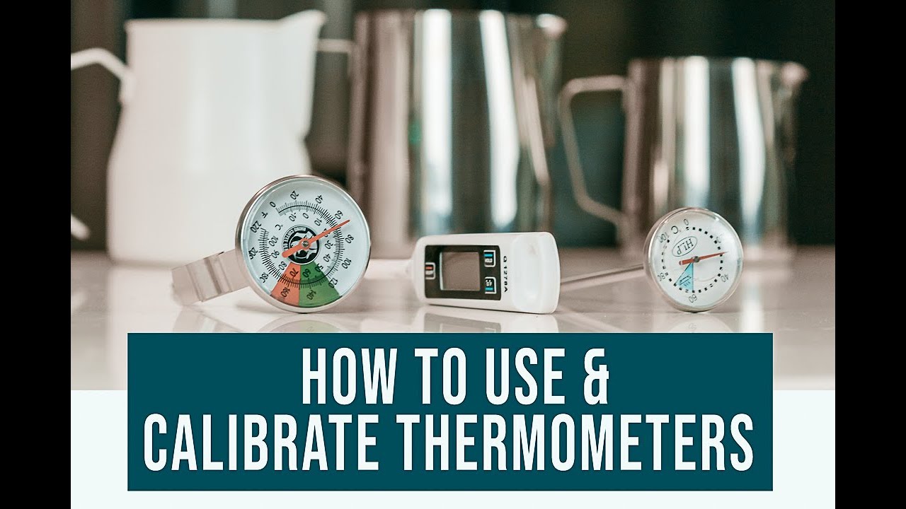 USE and CALIBRATE THERMOMETERS to froth & steam milk for milk coffee