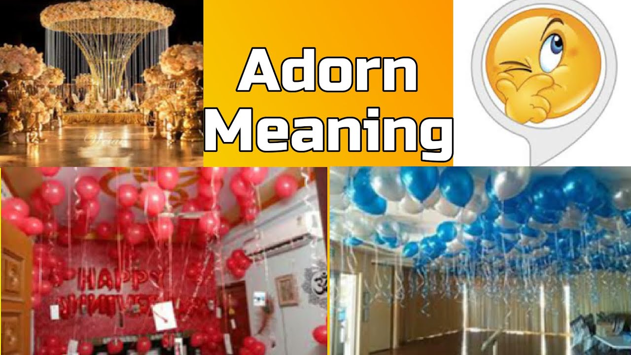 English Vocabulary |  Meaning of  Adorn | IELTS | PTE | CAE.