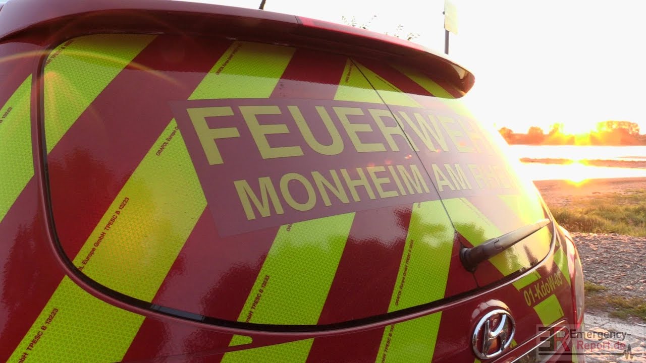 [UNKLARE SUBSTANZ AM RHEINUFER] - Verschmutzung &uuml;ber viele Kilometer ~ Feuerwehr & Umweltamt -