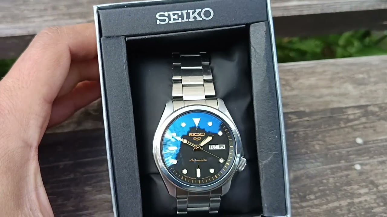 Seiko Automatic watch SRPE57 with AR blue dommed crystal