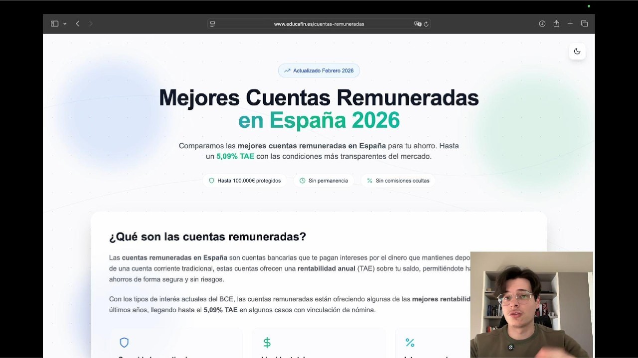 Base Financiera y Seguridad - Clase 4 - Mejores cuentas remuneradas en España 2026
