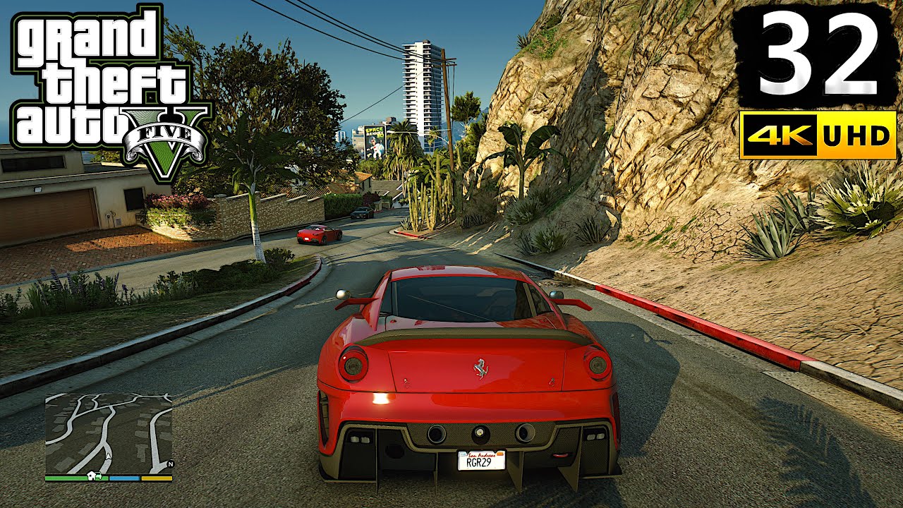Прохождение Grand Theft Auto 5. Часть 32 &mdash; GTA 5 PC 4K 60FPS. Без комментариев.