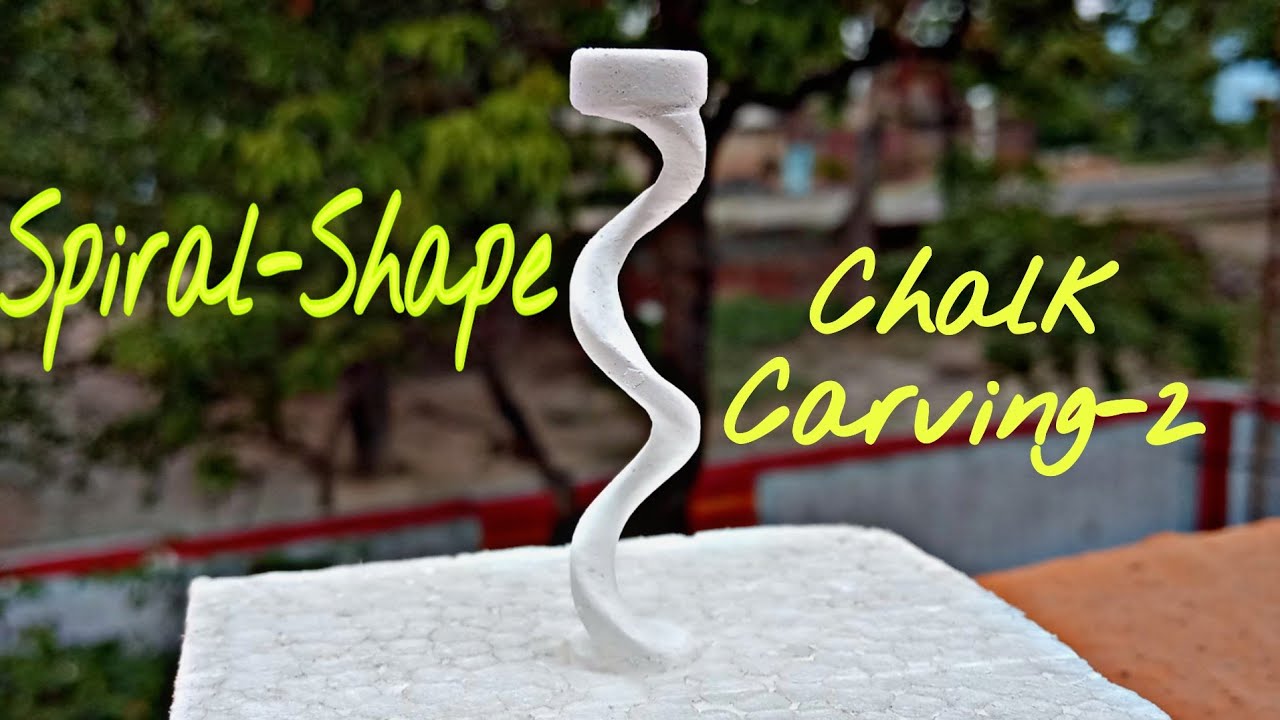 Spiral Shape Chalk Carving -2 |  Awesome Chalk Carving | MicroArtist Sumit