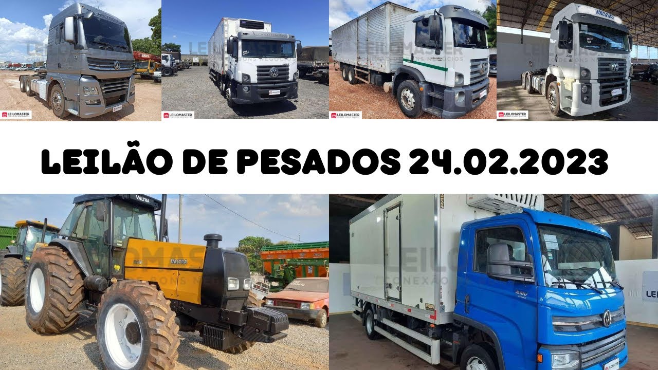 LIVE DE LEIL&Atilde;O DE VE&Iacute;CULOS NA LEILOMASTER COM 95 LOTES 24.02.2023