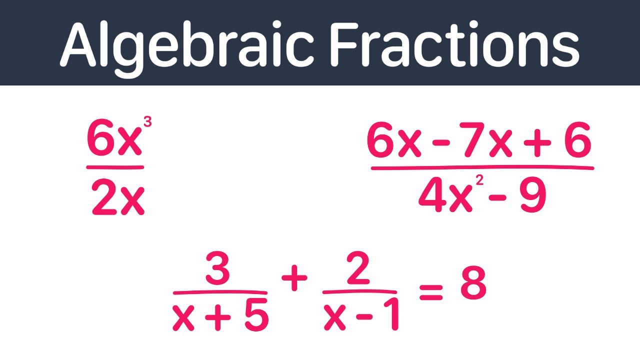 Algebraic Fractions | GCSE Maths