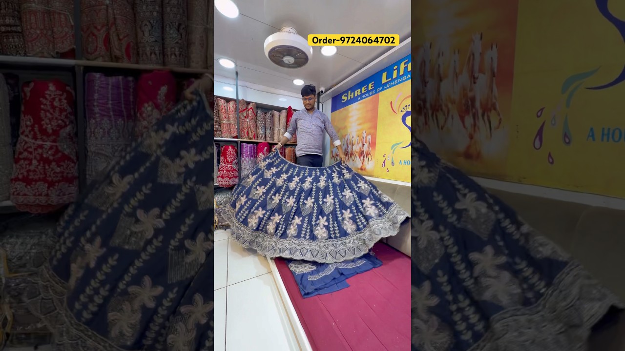 Lehenga wholesale market in Surat | Designer lehenga |  handwork lehenga | #explore #trending |