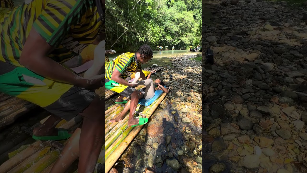 Bamboo rafting in Jamaica 🇯🇲