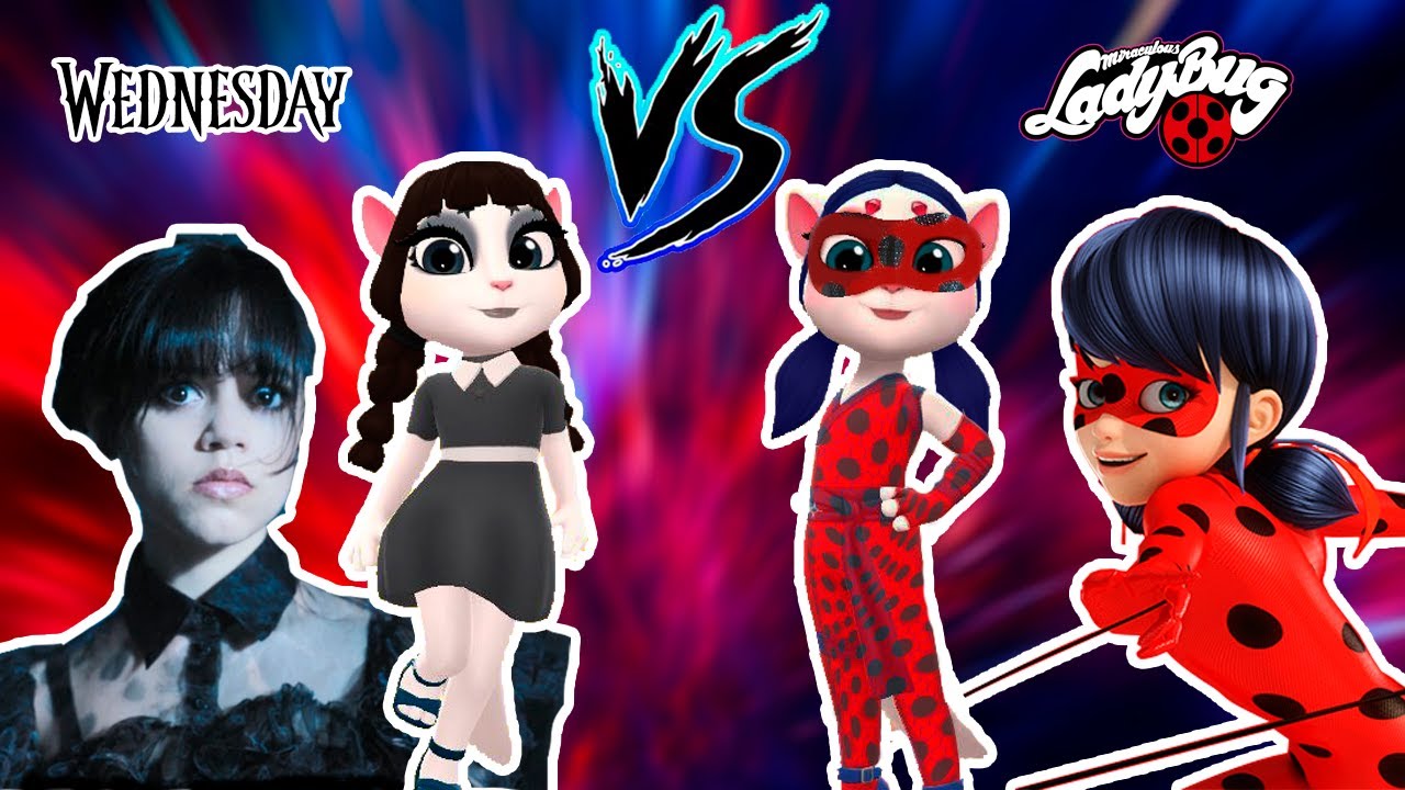Уэндсдей Аддамс ПРОТИВ ЛедиБаг! Раскрыт игровой процесс обновления My Talking Angela 2! Уровень 371