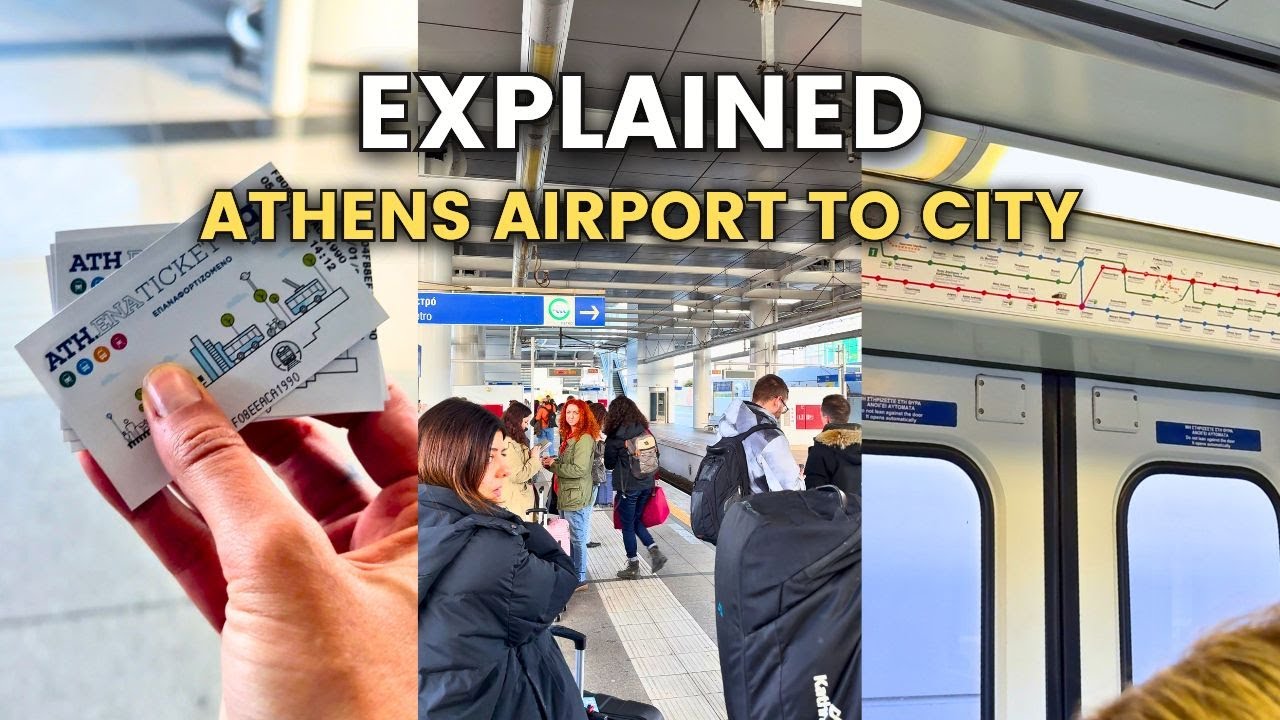 How to Get from Athens Airport to City | Tickets, Metro Line & Travel Time Explained - Step By Step