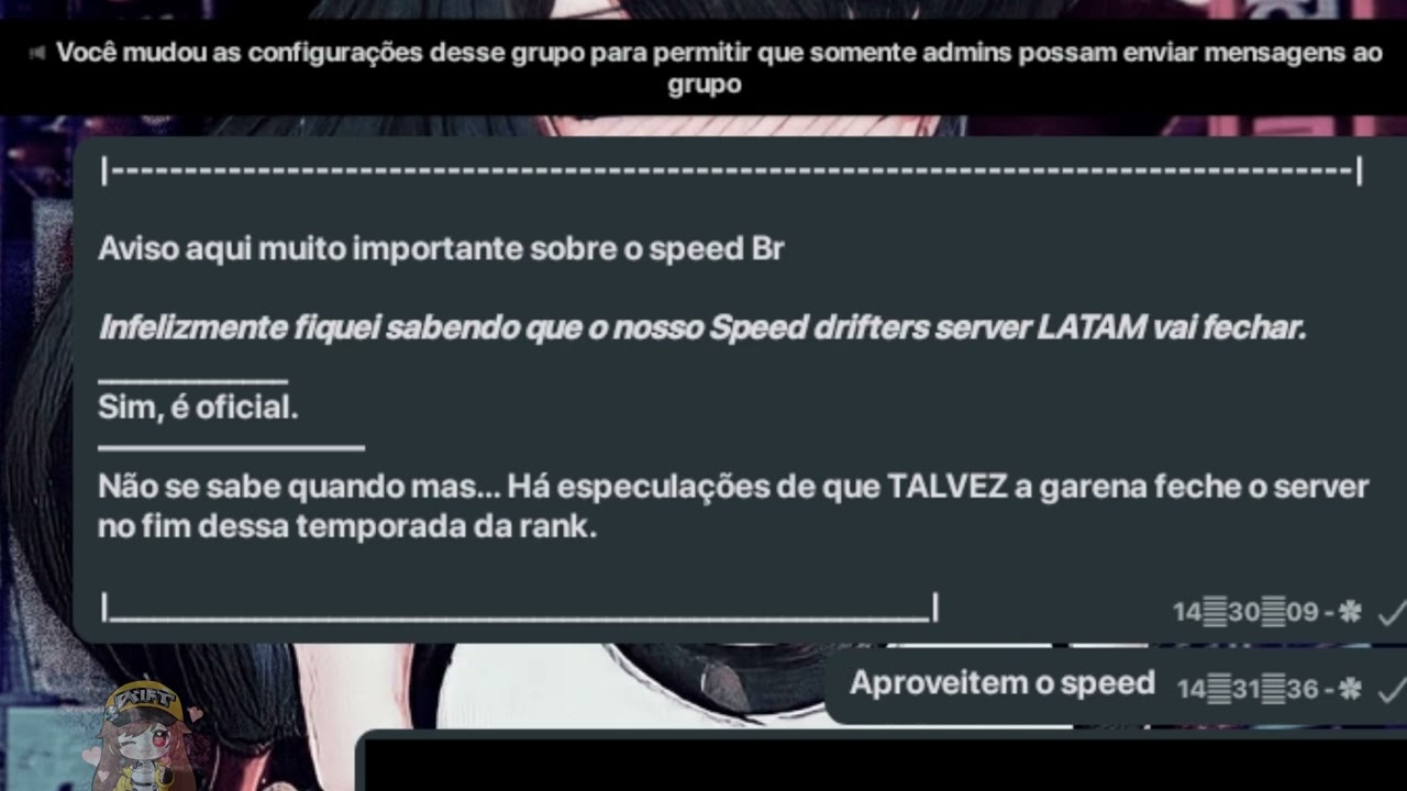 O FIM DO SPEED DRIFT Br/ LATAM (pensamentos internos)