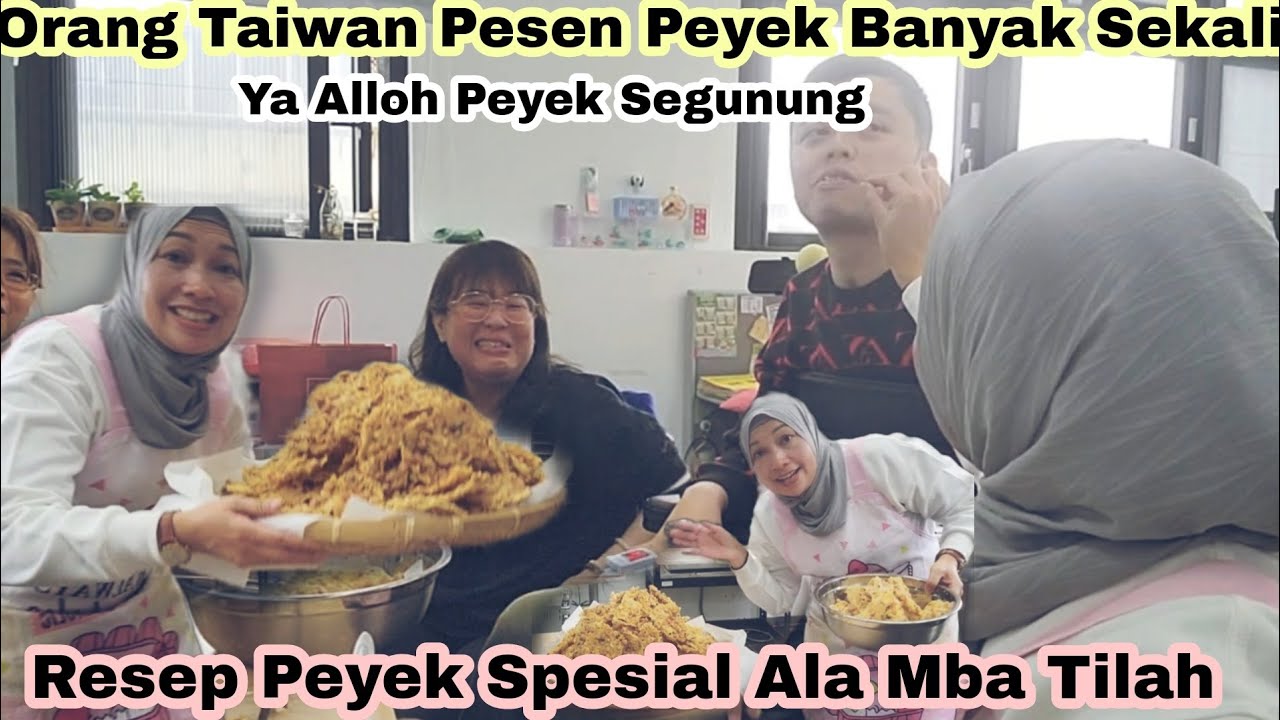 Orang Taiwan pesen Peyek Segunung⁉️Resep Peyek Ala Mba Tilah Super Renyah Anti Gagal