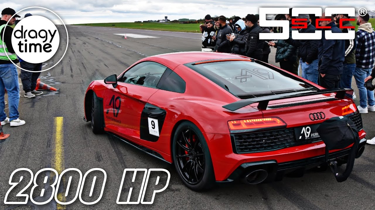NEW HALF MILE EUROPE RECORD! 2800 HP Audi R8 V10 Performance Twin Turbo | 0-395 Km/h (245 mph)