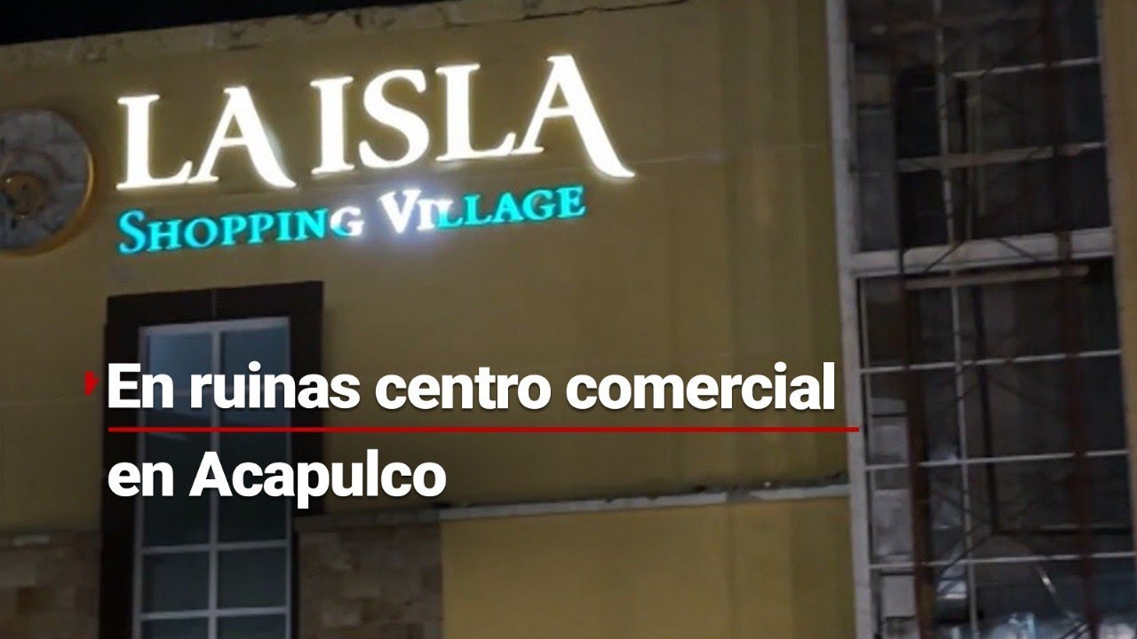 Centro comercial en Acapulco sigue en ruinas, después del devastador paso del Huracán Otis.