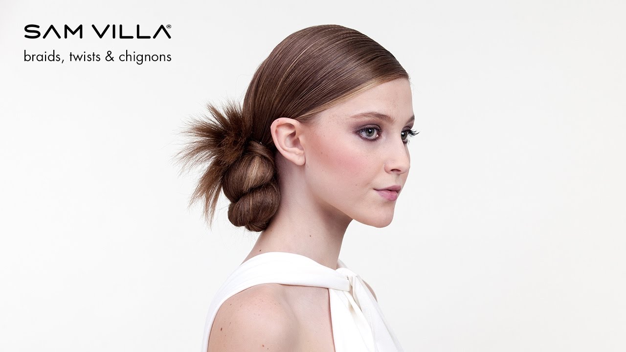 Ponytail Hairstyles: Twisted Bun Updo