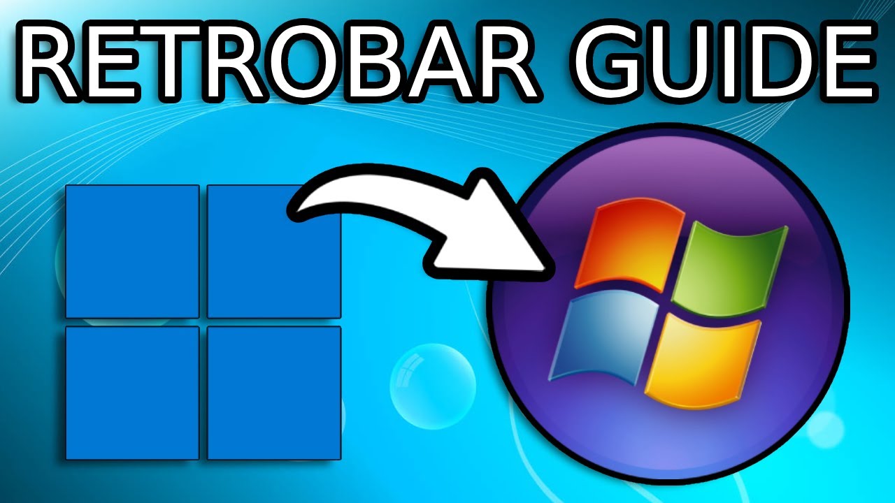 Как установить Retrobar (пользовательскую панель задач Windows)
