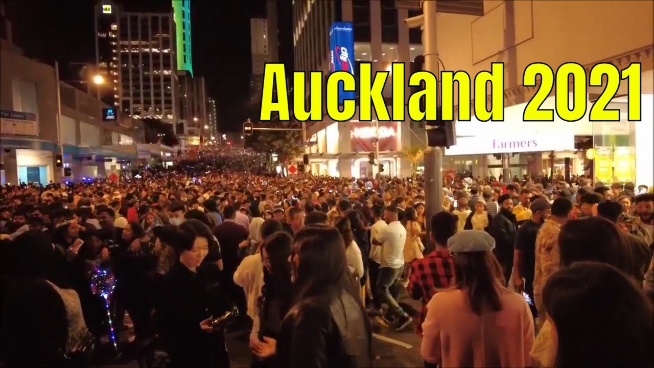 Happy new year 2021 | Auckland city new year fireworks celebration | 奥克兰城市跨年夜