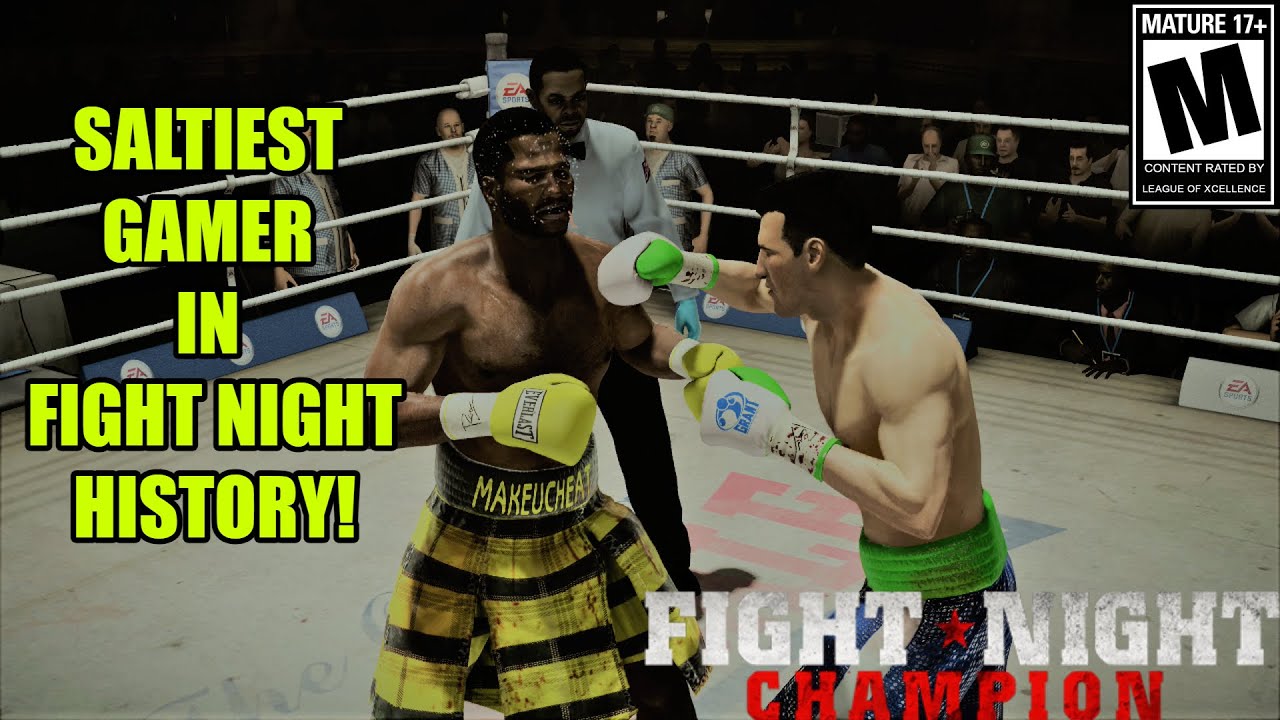 GROWN A*$ CRYBABY GETS REAL SALTY ON THE MIC!! - Fight Night Champion