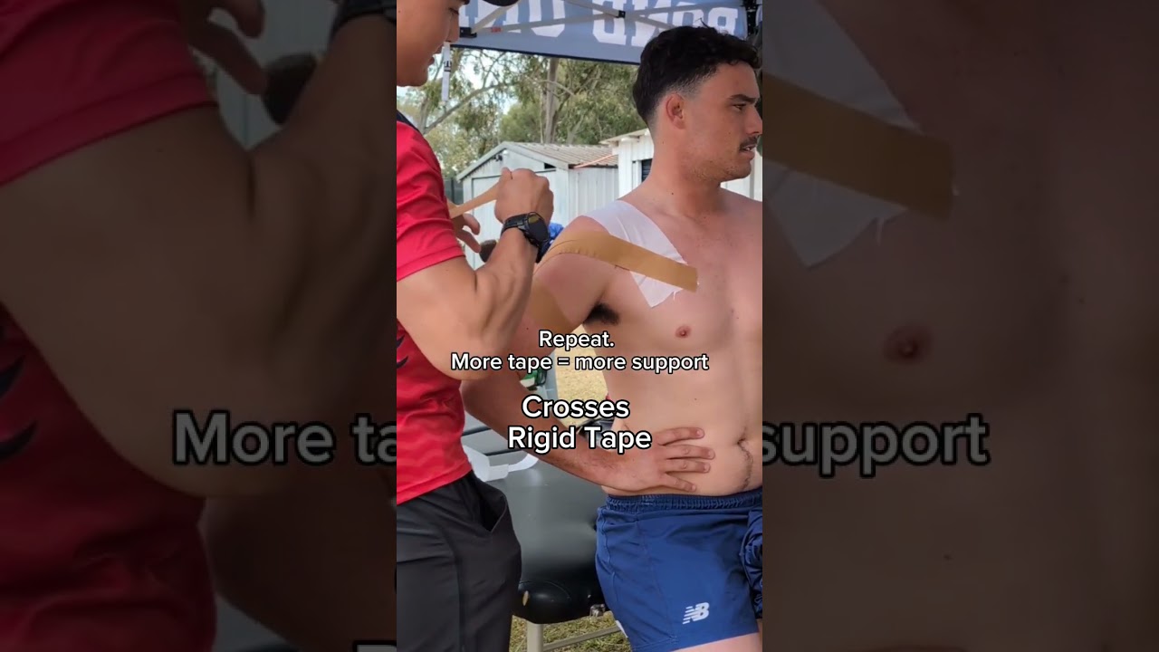 How To Strap An Unstable Shoulder #ShoulderStrap #UnstableShoulder #ShoulderPain #Strapping #Physio