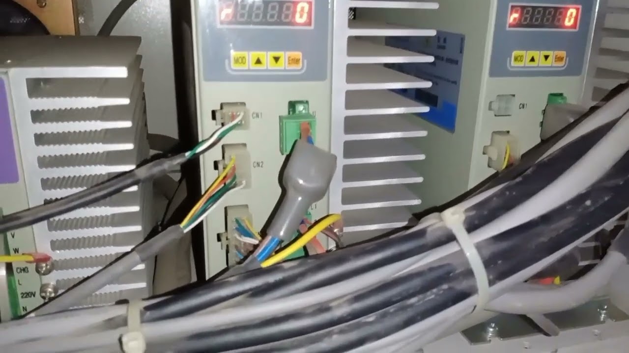 check machine moment problem triple Servo drive HD video like and share