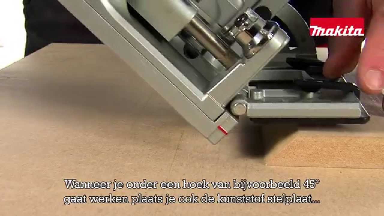 Making wood joints with the biscuit joiner.