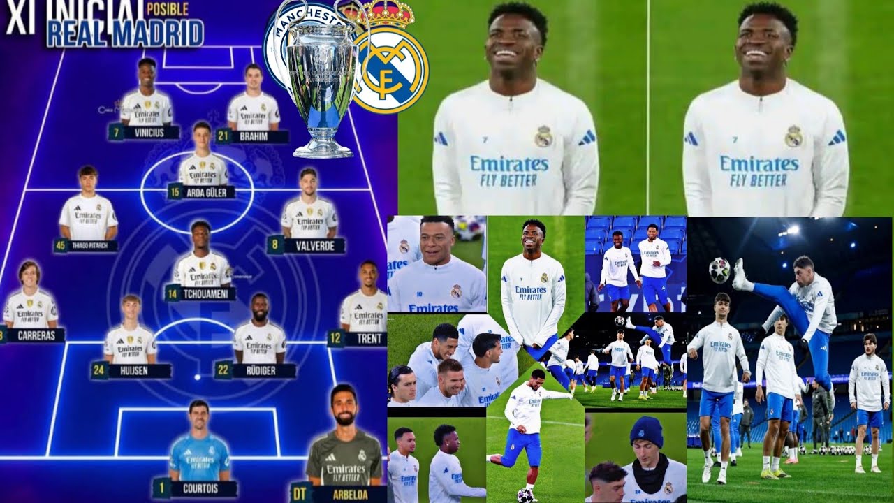 Real vs City, arbeloa vinicius jr valverde courtois tout ekip la tre motive pou checha genyen batay?