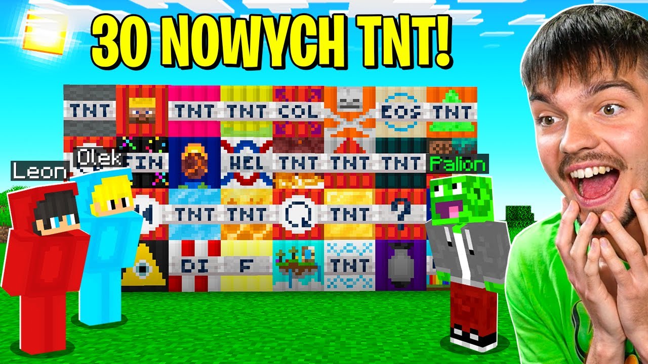 TESTUJEMY 30 NOWYCH TNT w Minecraft! *wielki TEST*