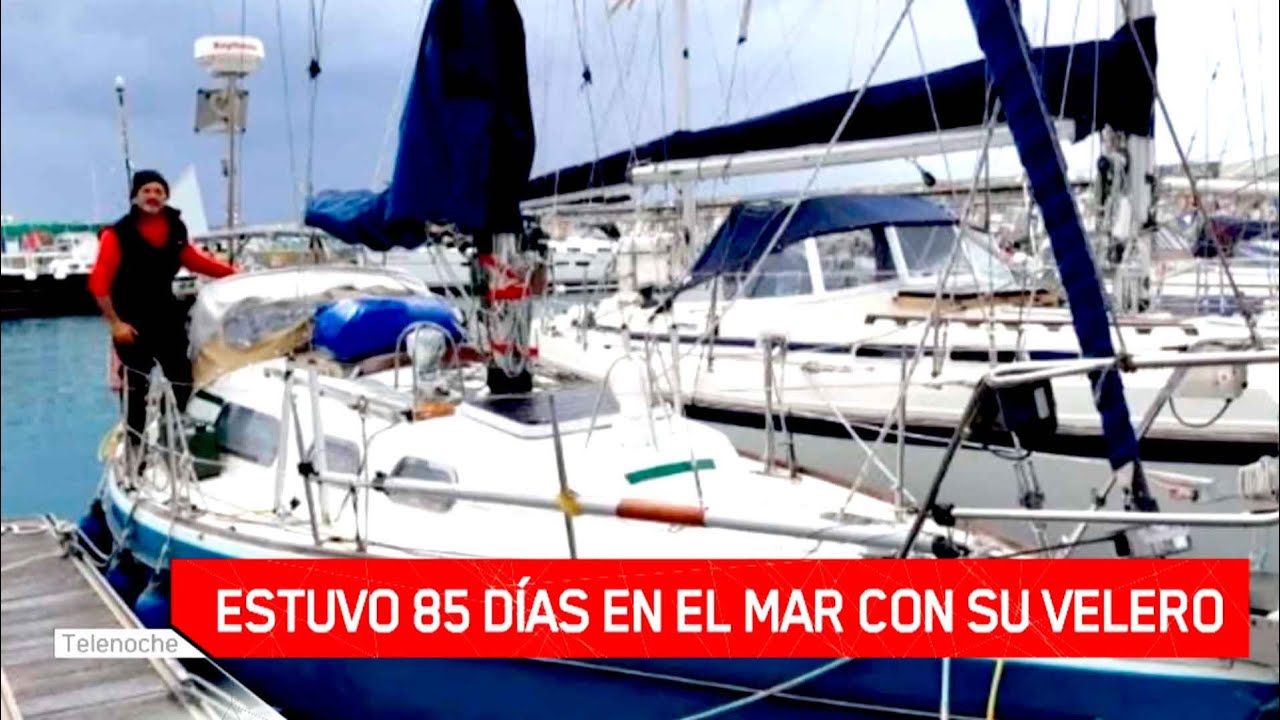 Cruzó el Atlántico en un velero para ver a sus papás