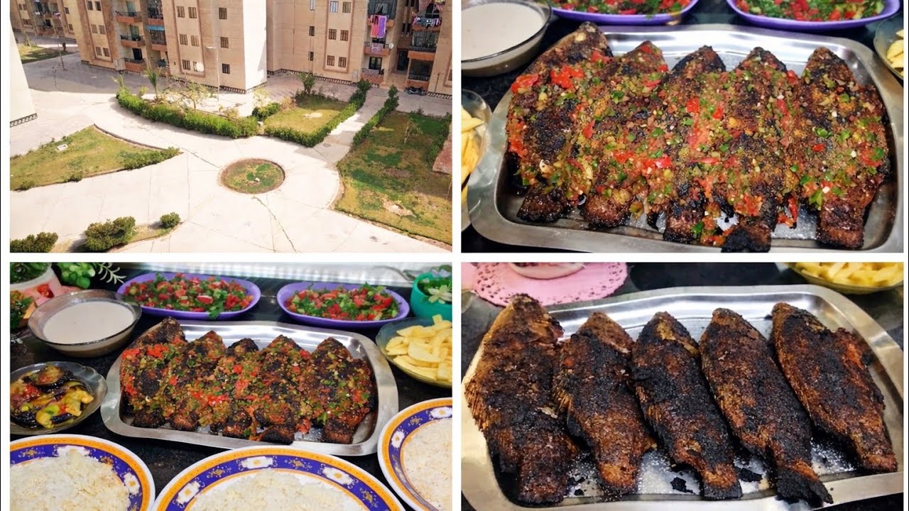 ازاى تشوي السمك فالبيت بسهوله وببلاش|روتين ١٦رمضان #اول مره انضف الفرن عالقناه|ازاى اوفر فالميزانيه