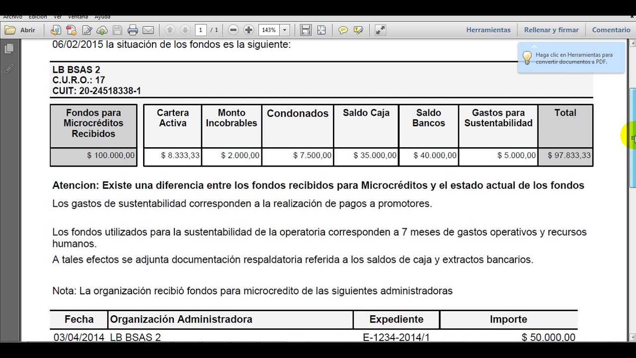 03 La Org imprime la DDJJ con y sin diferencia