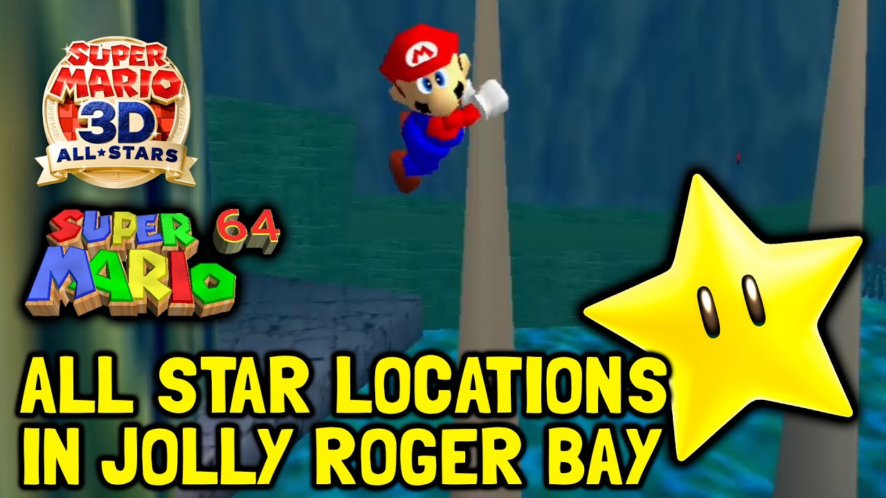 Super Mario 64 (3D All-Stars) All Star Locations In Jolly Roger Bay