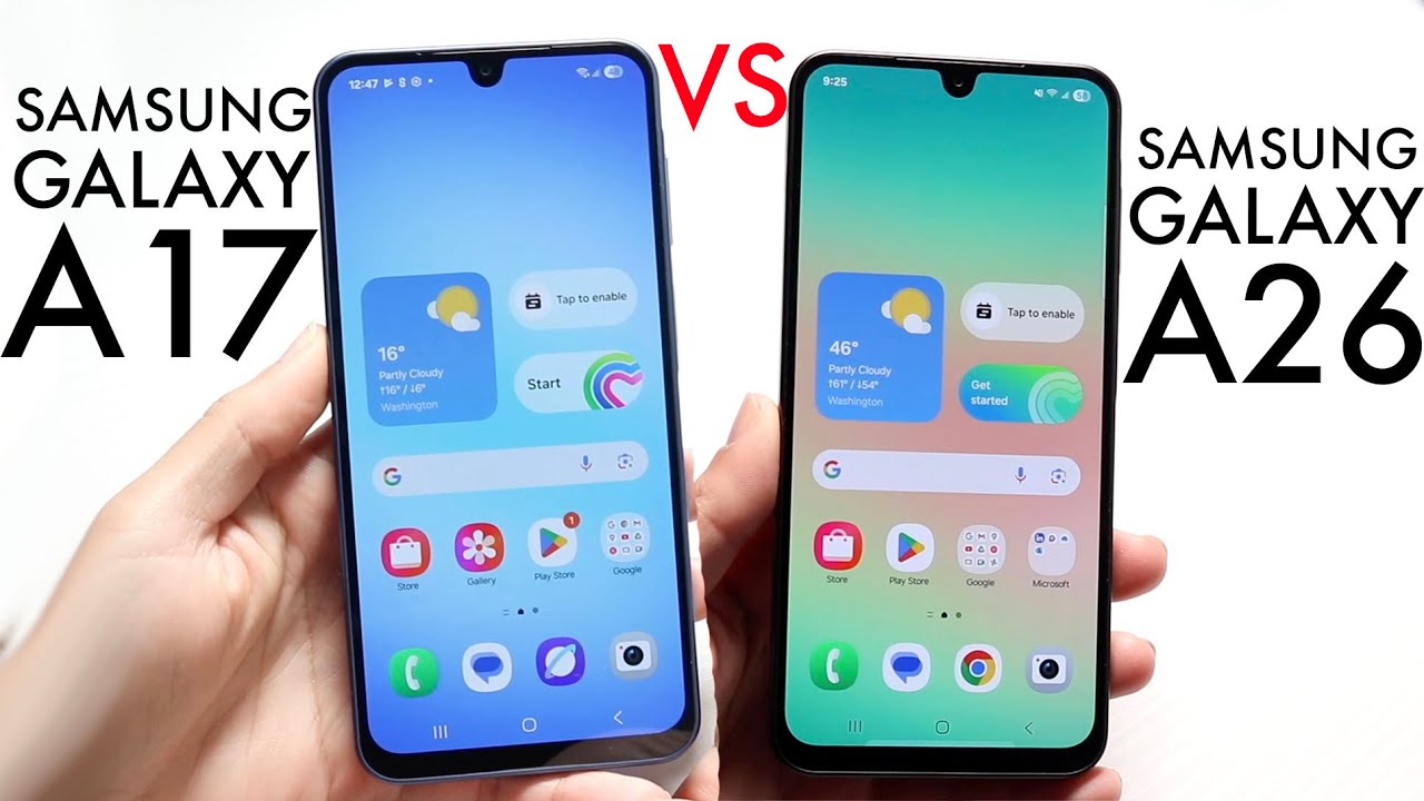Samsung Galaxy A17 против Samsung Galaxy A26! (Сравнение) (Обзор)
