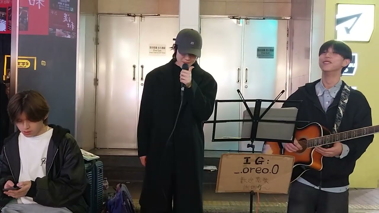 20-1-2026 🌃 旺角 Andy_Chan aka_nam tsz_chun Busking 🎶🎤🎸🥁🔊 MC 張天賦 說謊者 (部分)