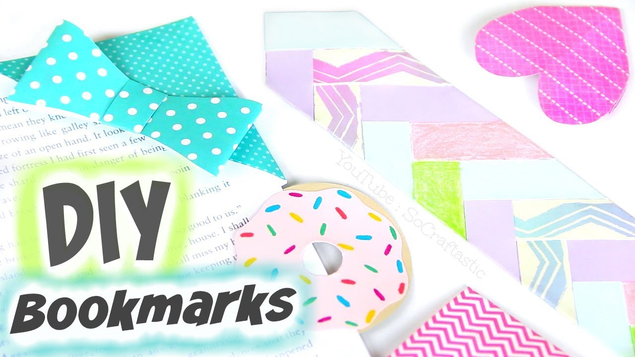 EASY DIY BOOKMARKS for Back To School - Corner Bookmark - How To | SoCraftastic