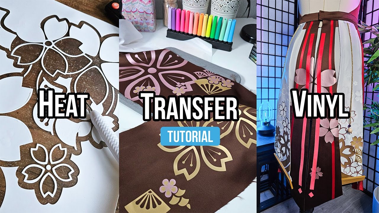 Heat transfer vinyl for cosplay. Featuring Yae Miko