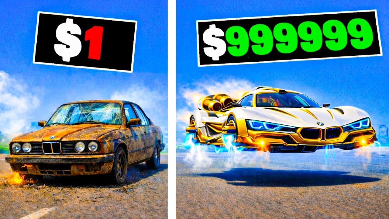 UPGRADING $1 to $1,000,000 BMW in GTA 5