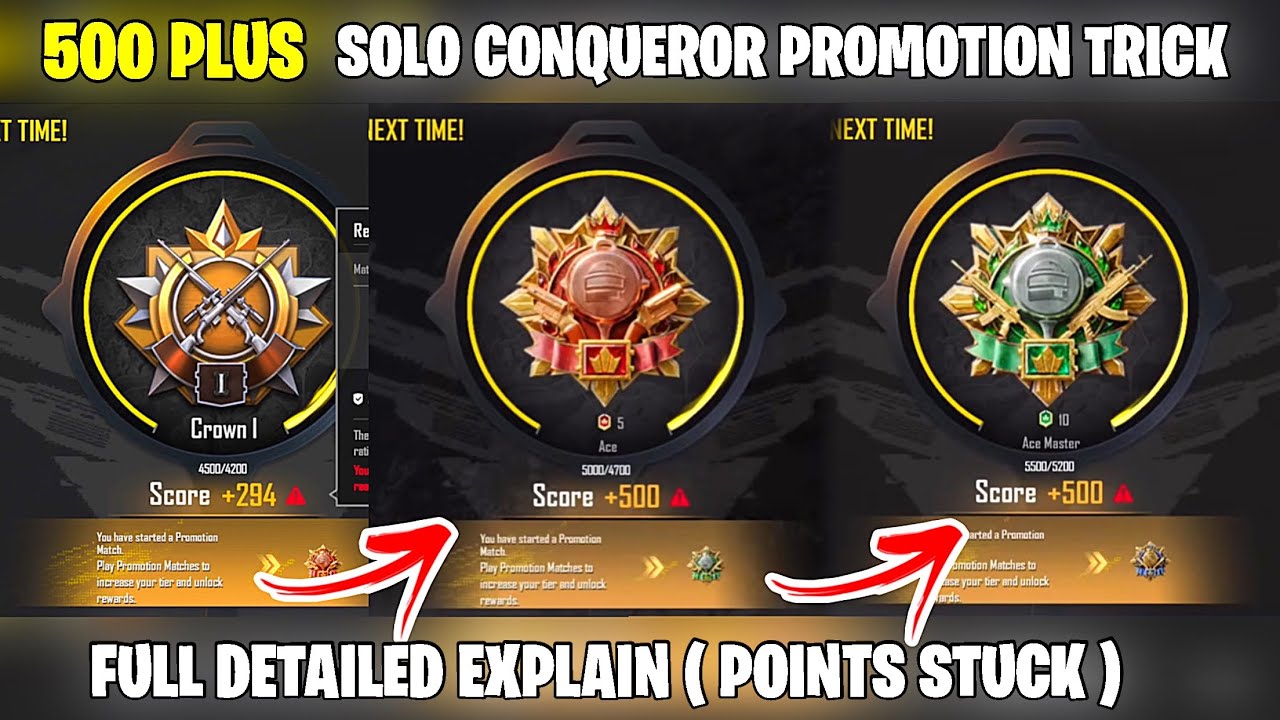 🔥Promotion Matches Secret Trick (A-Z Guide) BGMI Solo Conqueror Push 2026