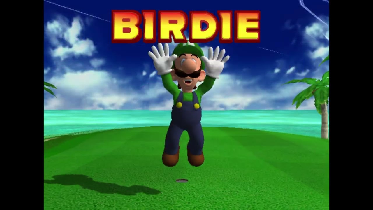 Mario Golf Toadstool Tour: Blooper Bay Stroke Play (-13/59) Star Luigi