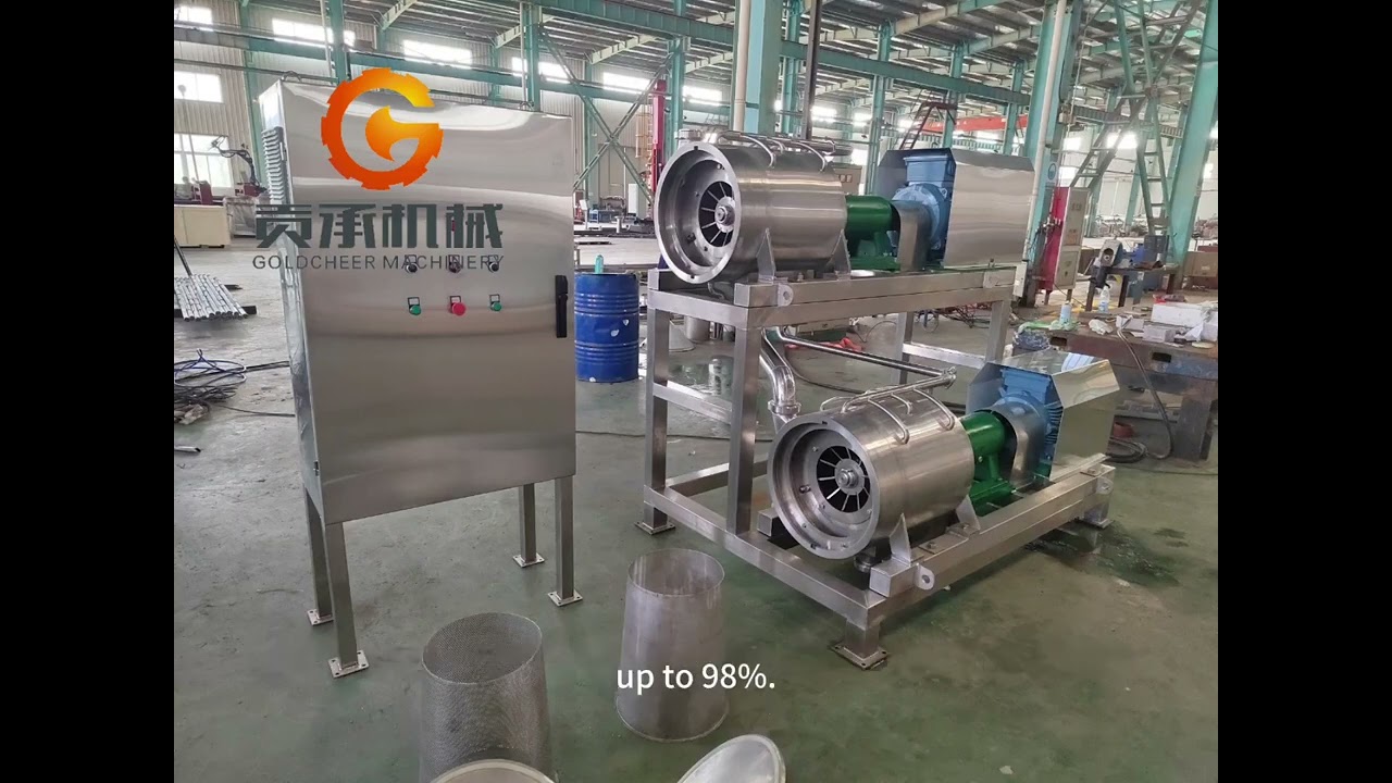 Fruit Extractor Double Stage Pulping Machine Pineapple Mango GrapePulper Concentrate Processing Line
