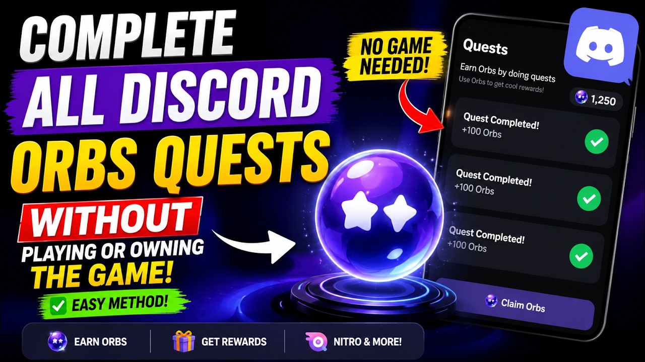 How to Complete Discord Orbs Quests Without Playing (2026)
