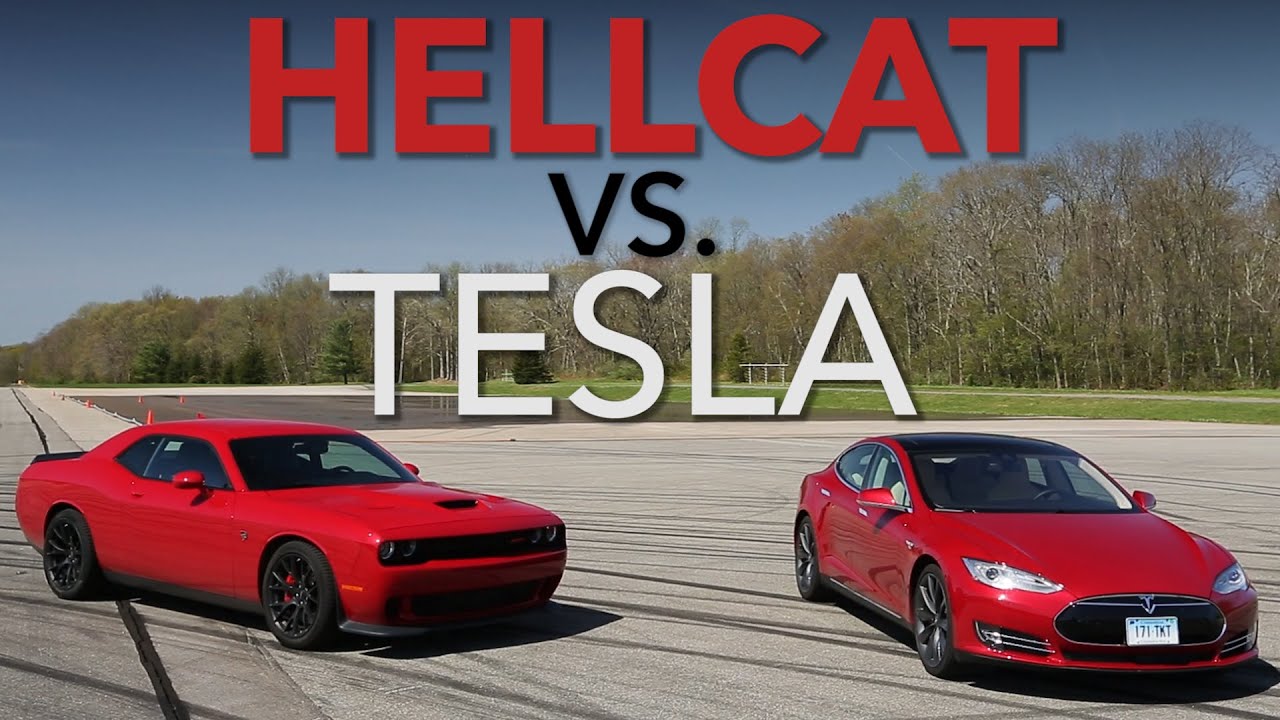 Track Science: Tesla P85D vs. Challenger Hellcat | Consumer Reports