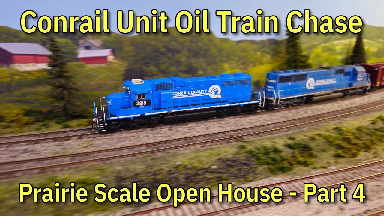 Conrail Oil Trains, UP Business Train & CNW Steam Freight | Prairie Scale Open House – Part 4