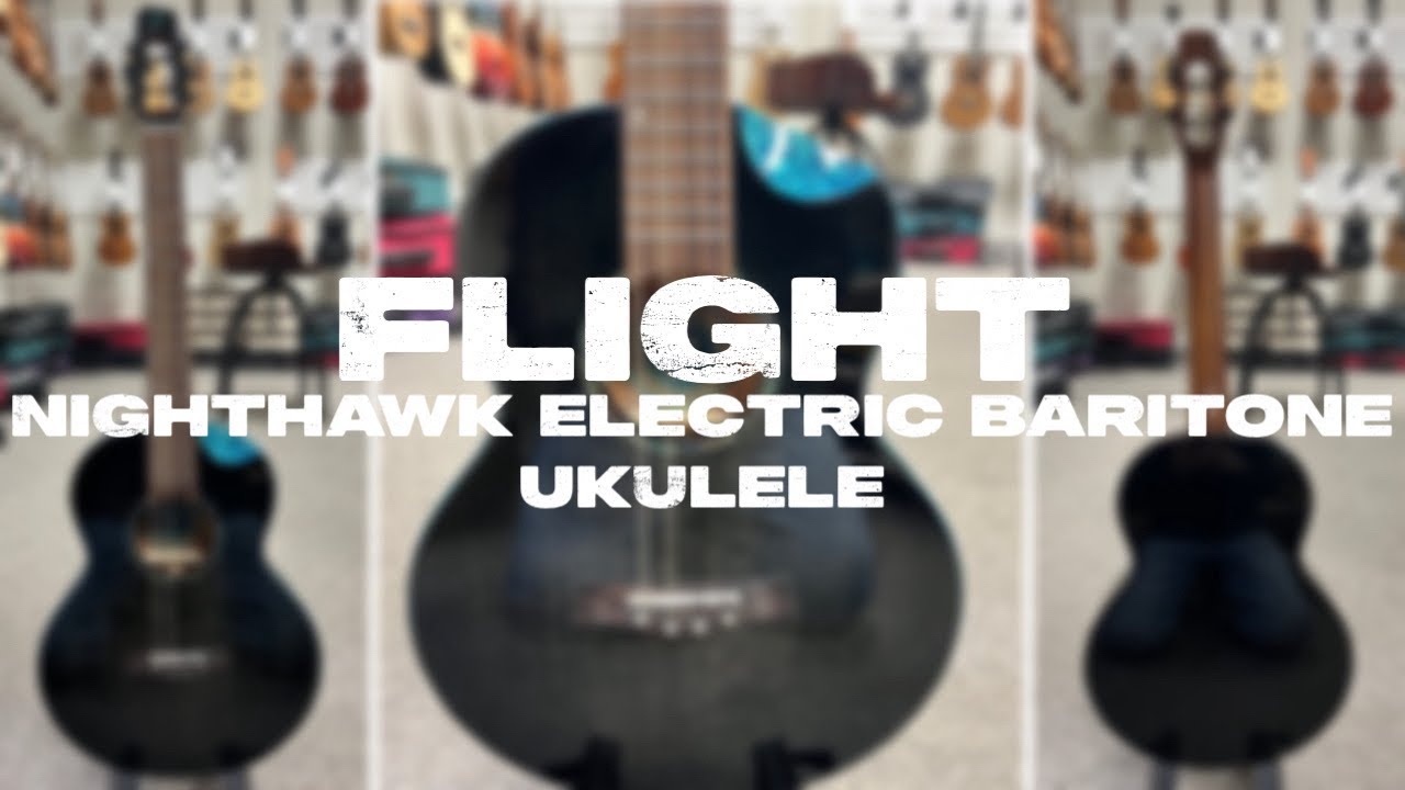 Flight Nighthawk Electric Baritone Ukulele Demo/Review at Aloha City Ukes