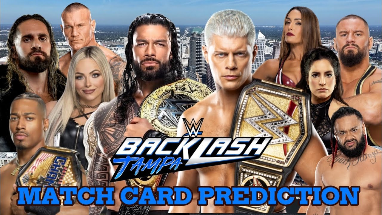 WWE BACKLASH 2026 MATCH CARD PREDICTION 