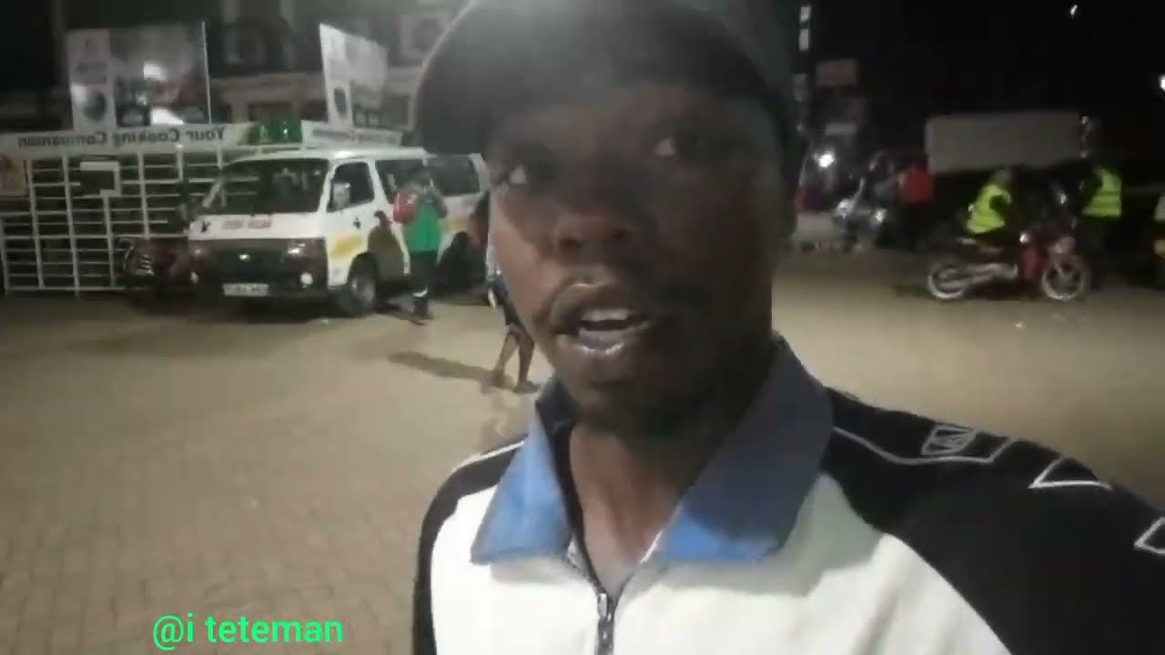 the night street life of kahawa west ,in east Africa Kenya  Nairobi