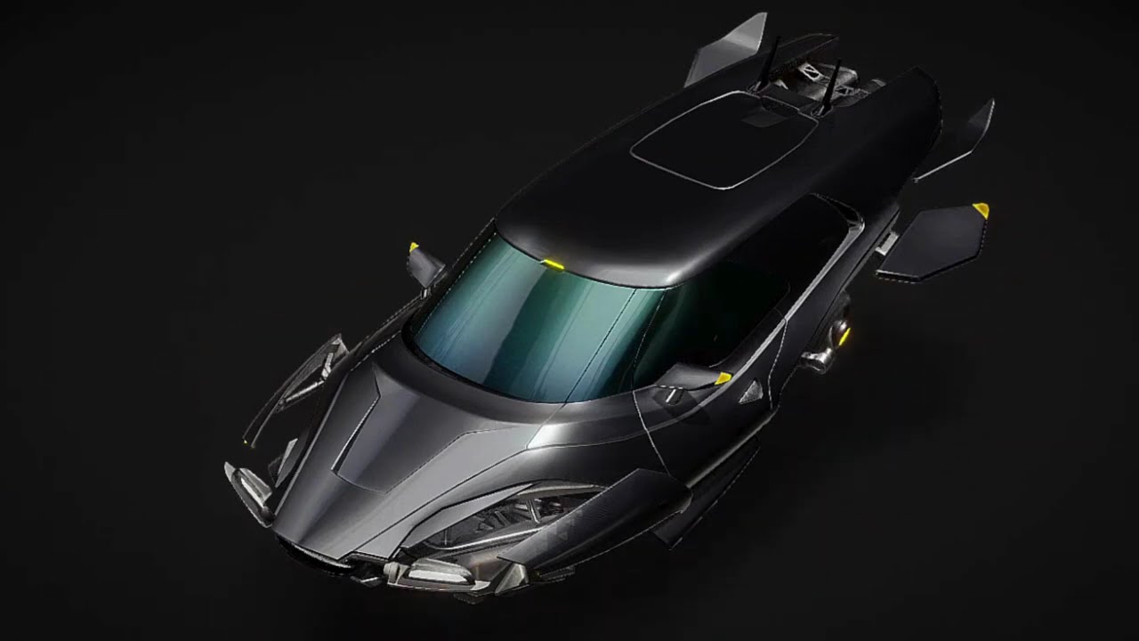 Cyberpunk   Hovercar   -Future car model