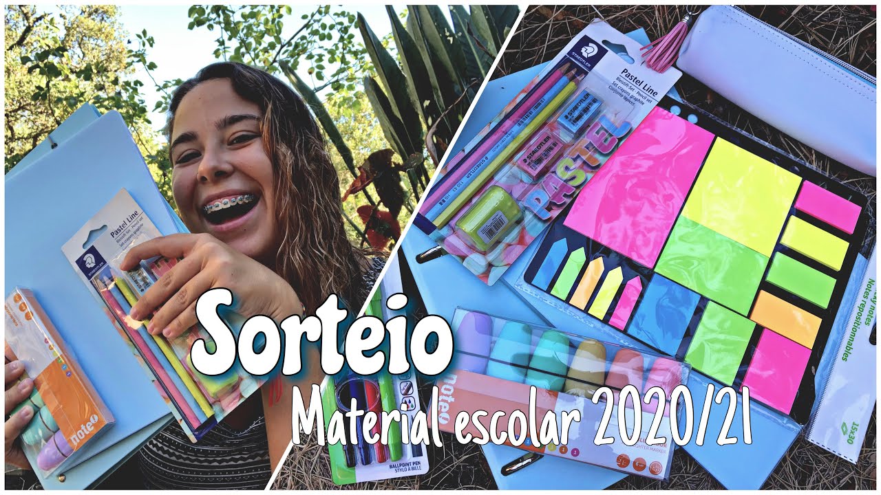 SORTEIO DE MATERIAL ESCOLAR 2020/21 //Cosmos